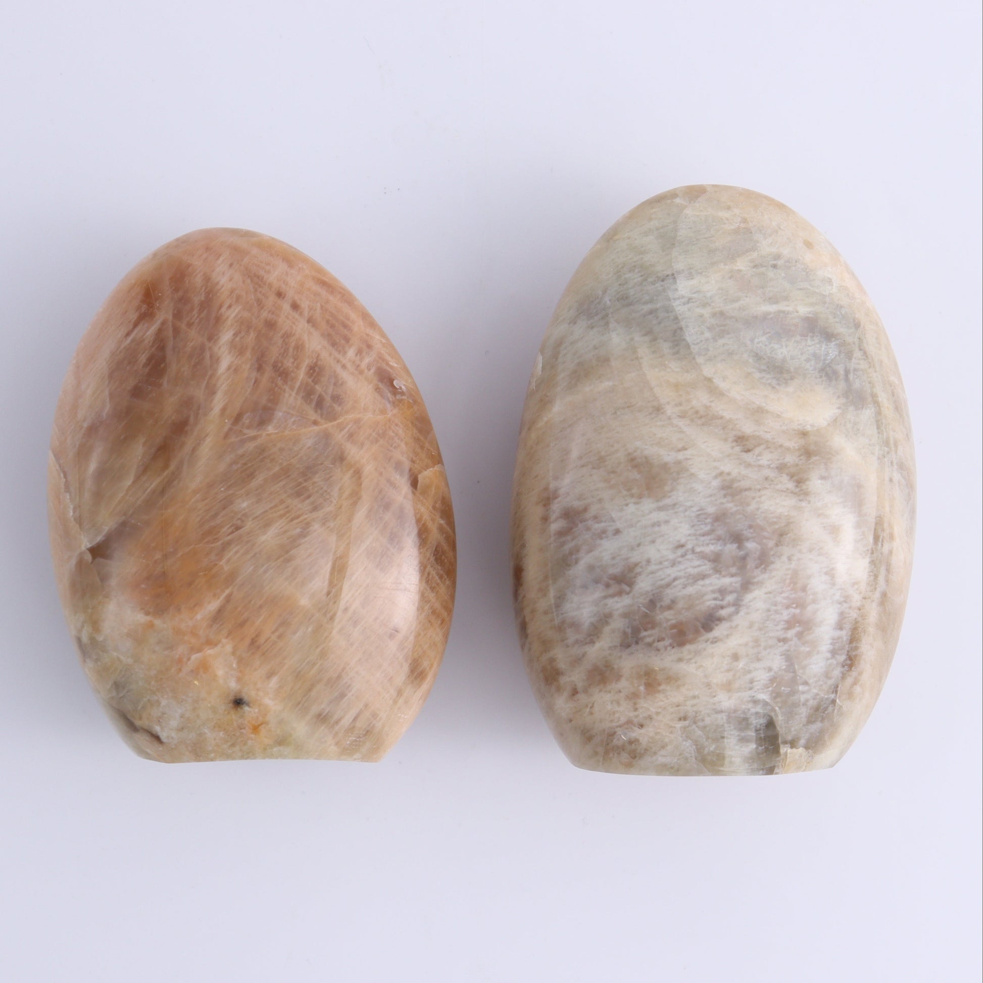 Peach Moonstone Freeform Set of 5 - Expert Wholesale and Supplier of Wholesale Crystals & Bulk Gemstones, ["Freeforms","Peach Moonstone"]