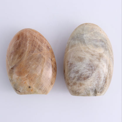 Peach Moonstone Freeform Set of 5 - Expert Wholesale and Supplier of Wholesale Crystals & Bulk Gemstones, ["Freeforms","Peach Moonstone"]