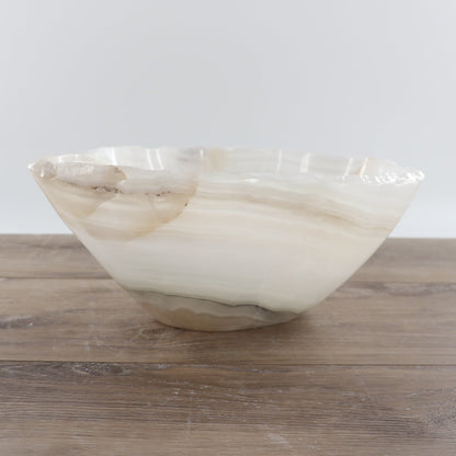 Mexican Onyx/Calcite Bowl 12"