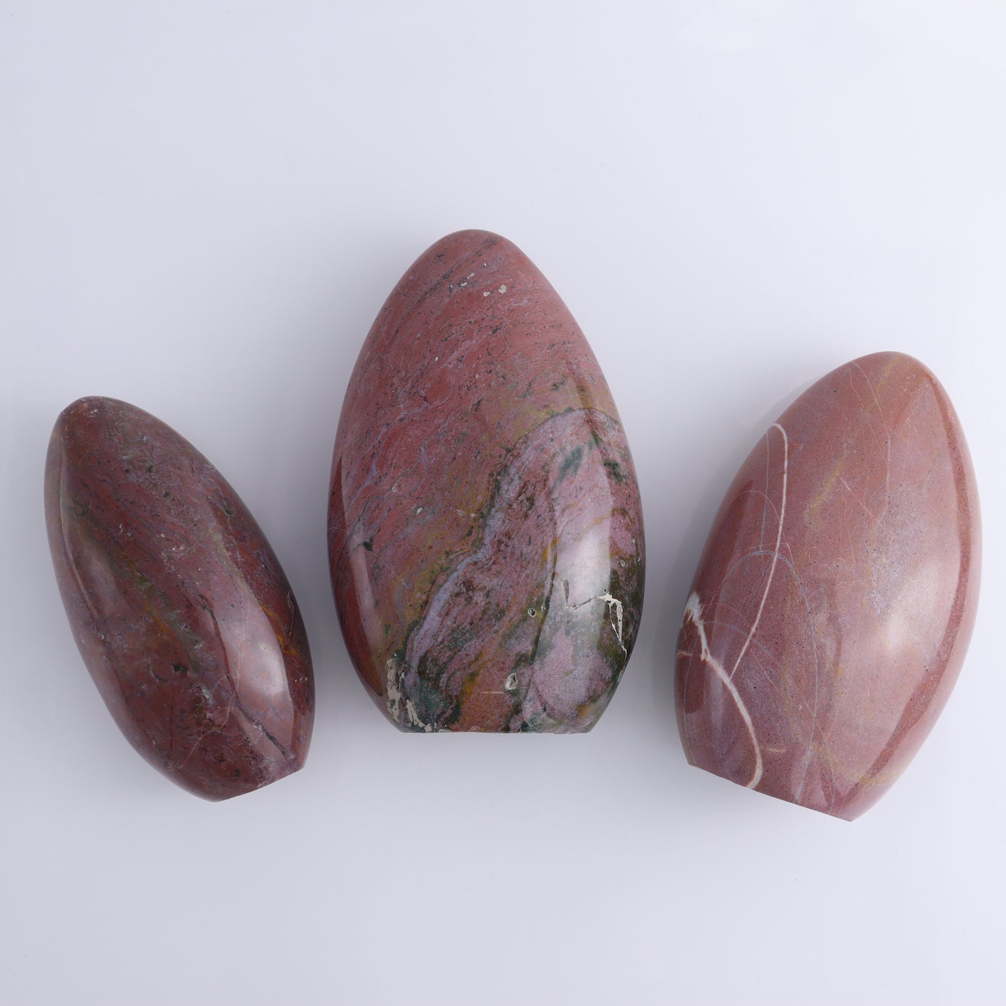Ocean Jaspers Freeform Set of 3 - Expert Wholesale and Supplier of Wholesale Crystals & Bulk Gemstones, ["Freeforms","Madagascar","Ocean Jasper"]