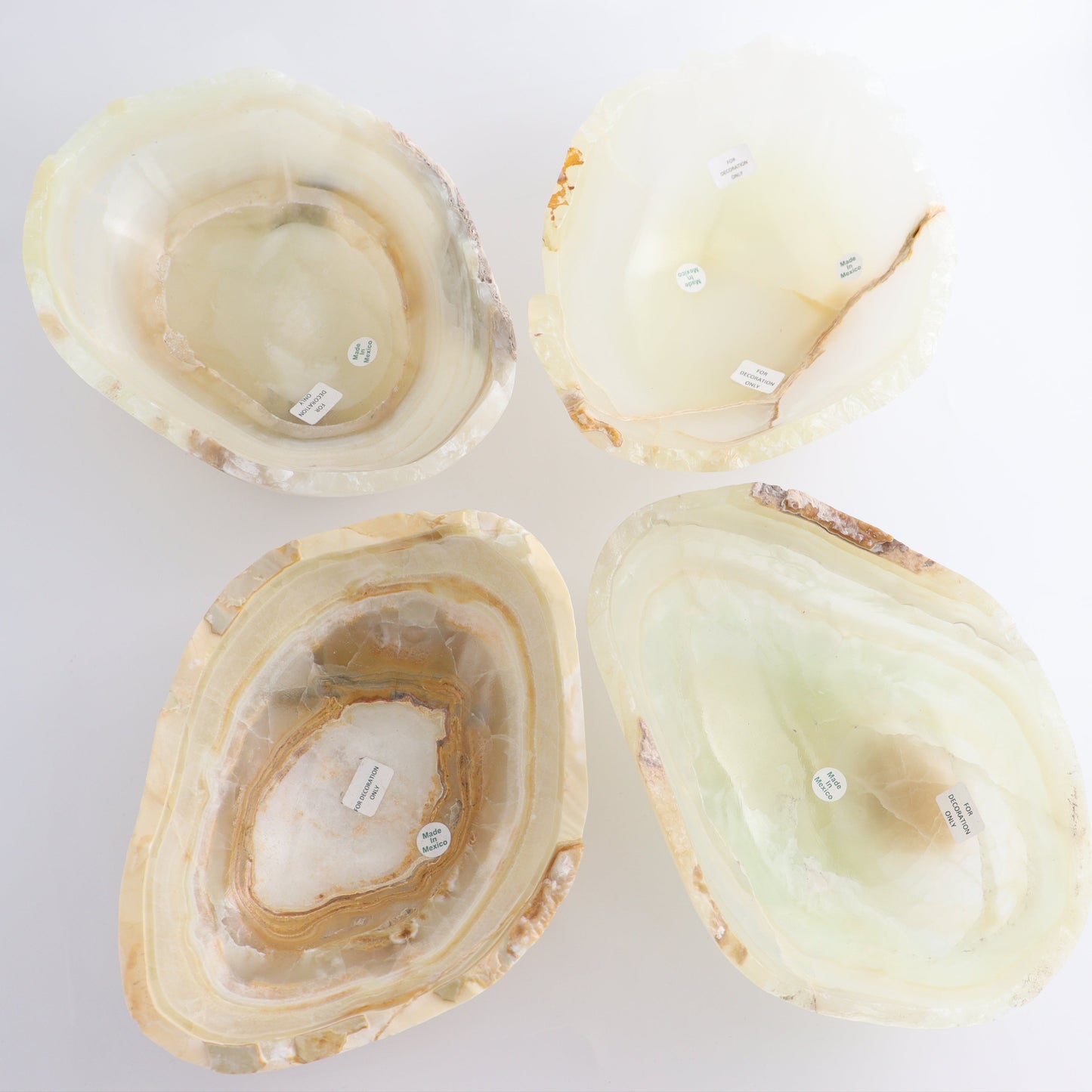 Onyx Bowl Set of 4 - Expert Wholesale and Supplier of Wholesale Crystals & Bulk Gemstones, ["Bowls","Mexico","onyx"]