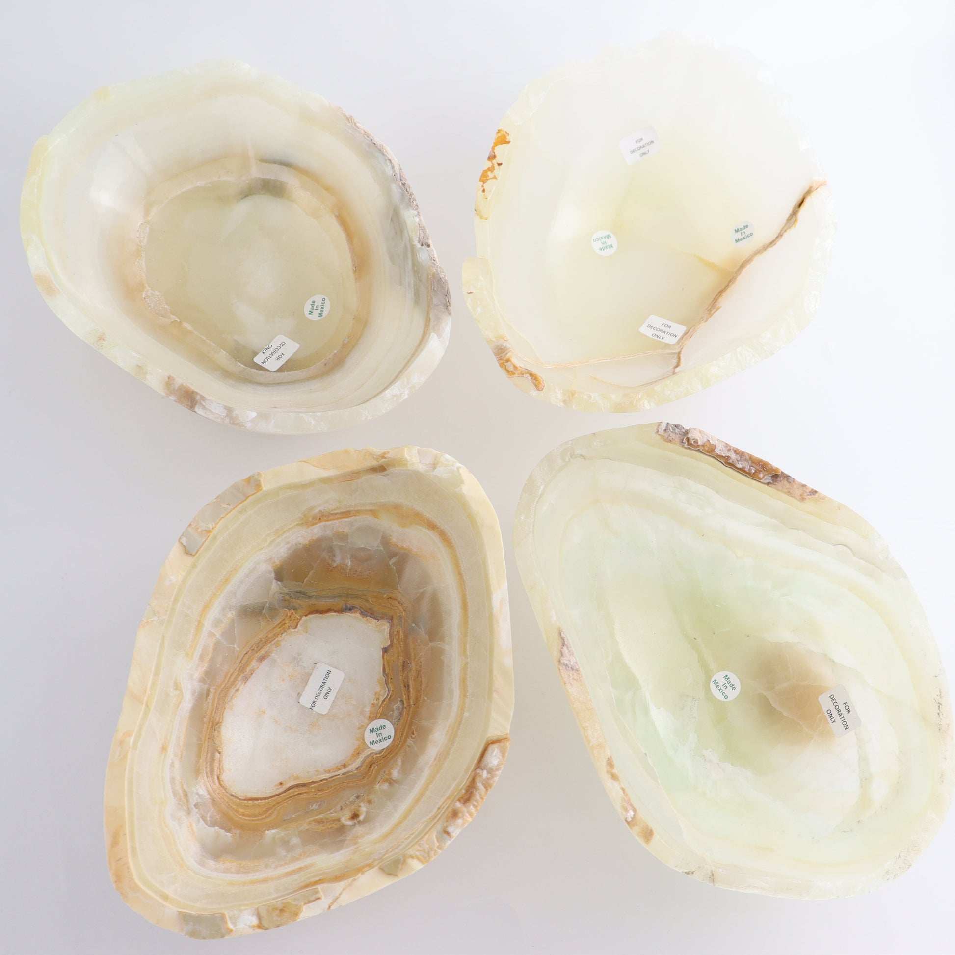 Onyx Bowl Set of 4 - Expert Wholesale and Supplier of Wholesale Crystals & Bulk Gemstones, ["Bowls","Mexico","onyx"]