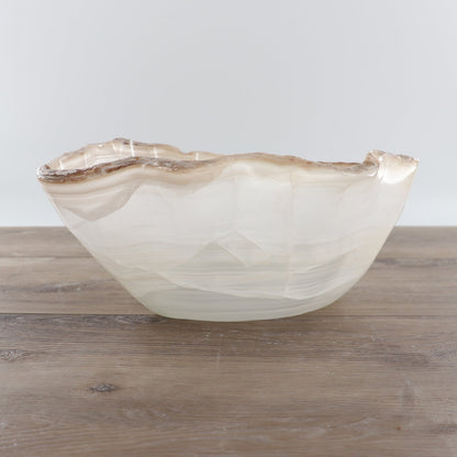 Mexican Onyx/Calcite Bowl 12"