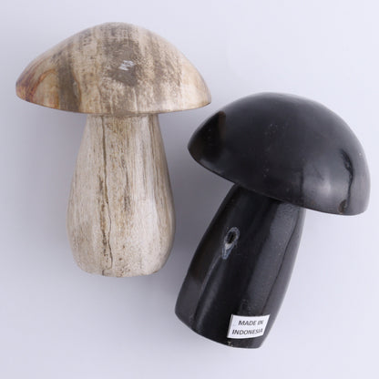 Petrified Wood Mushrooms Set of 4 - Expert Wholesale and Supplier of Wholesale Crystals & Bulk Gemstones, ["Indonesia","Mushrooms","Petrified Wood"]