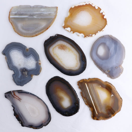 Agate Slices Set of 8