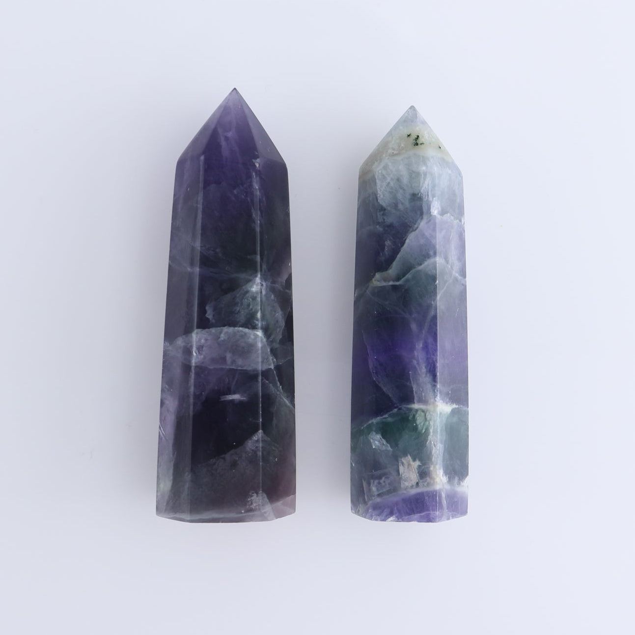 Lavender Fluorite Towers Set of 10