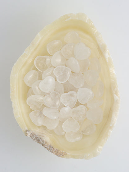 1/2kg Cleart Quartz Hearts - Expert Supplier of Wholesale Crystals & Bulk Gemstones