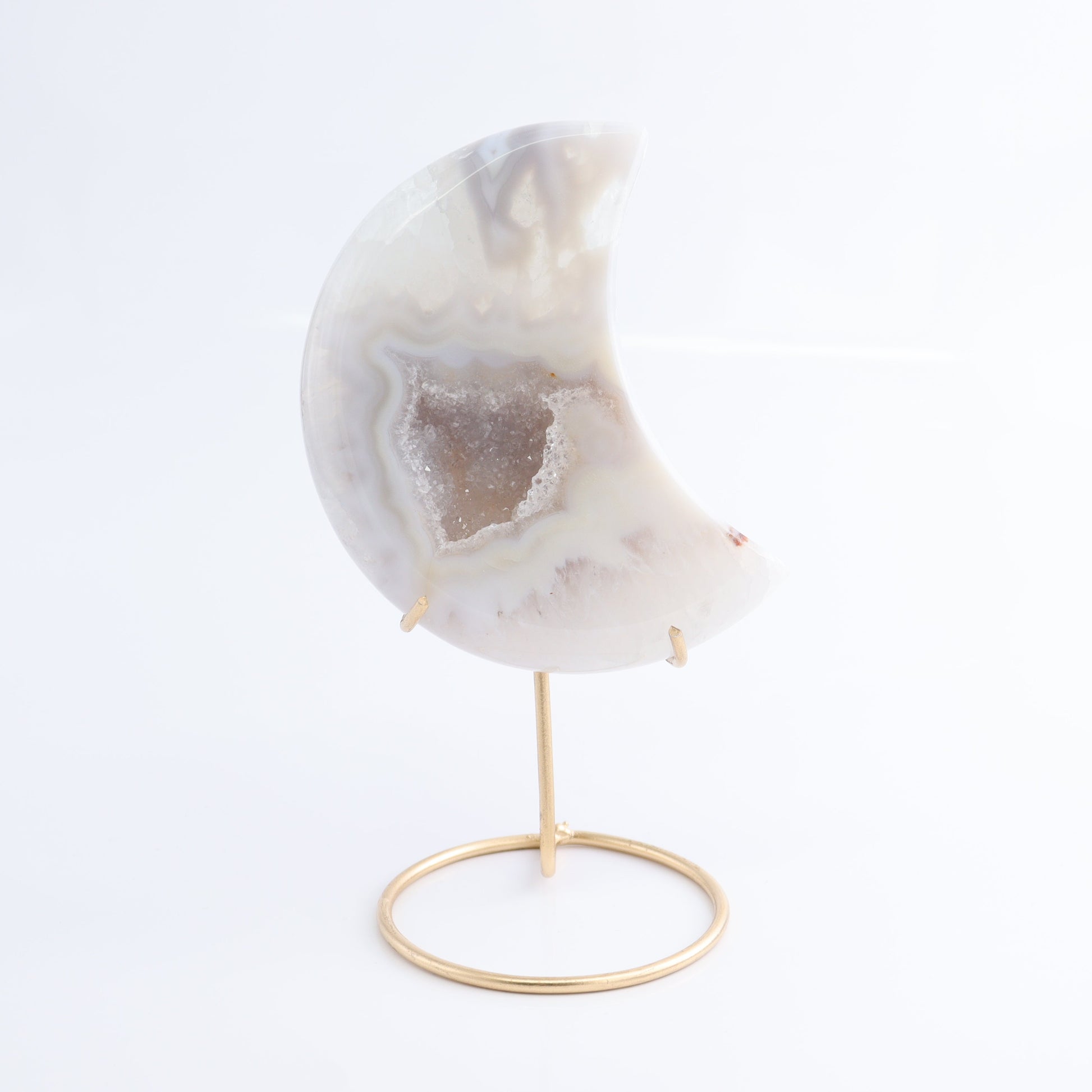 Agate Moons with Stand Set of 5 - Expert Wholesale and Supplier of Wholesale Crystals & Bulk Gemstones, ["Agate","Brazil","moons"]