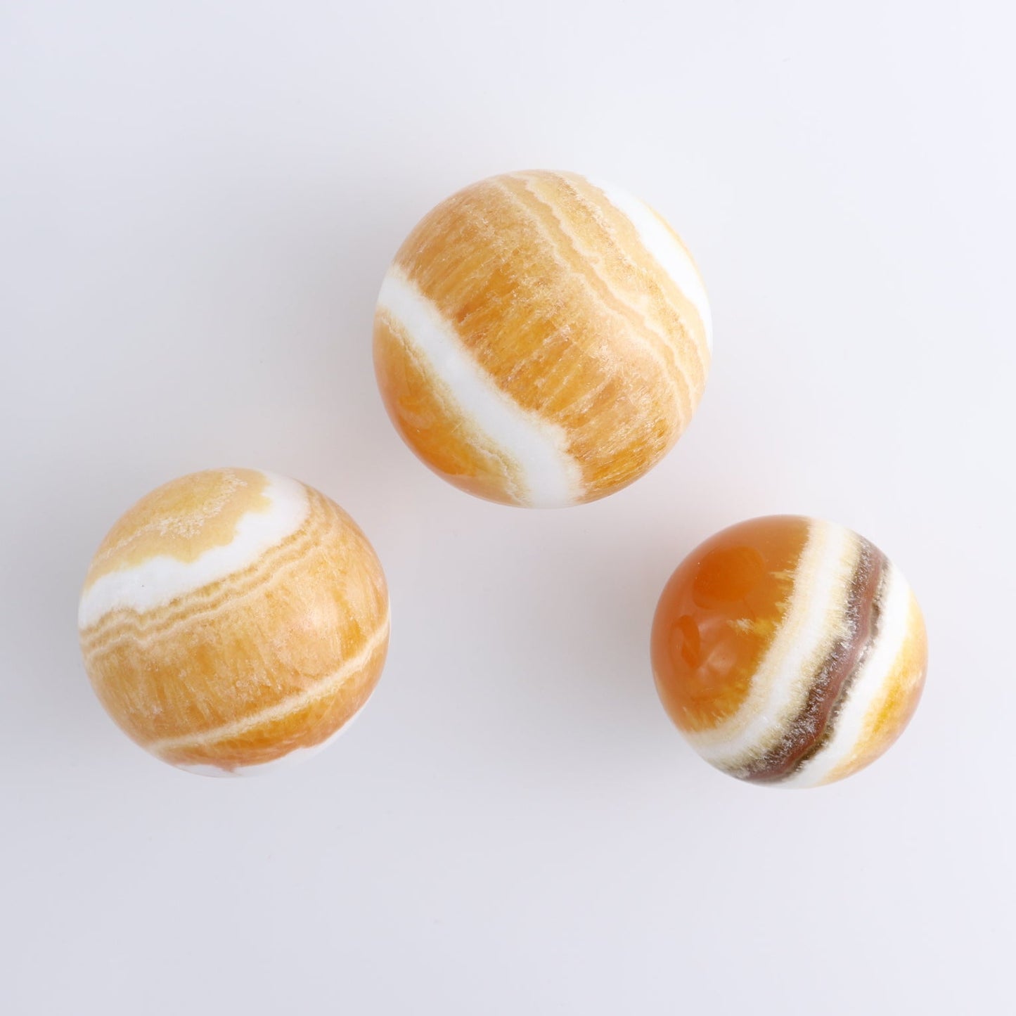 Calcite Spheres Set of 3