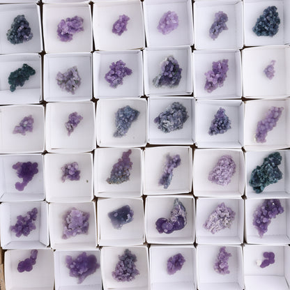 Grape Agate Cluster Set of 54 - Expert Wholesale and Supplier of Wholesale Crystals & Bulk Gemstones, ["Clusters","Grape agate","Indonesia"]