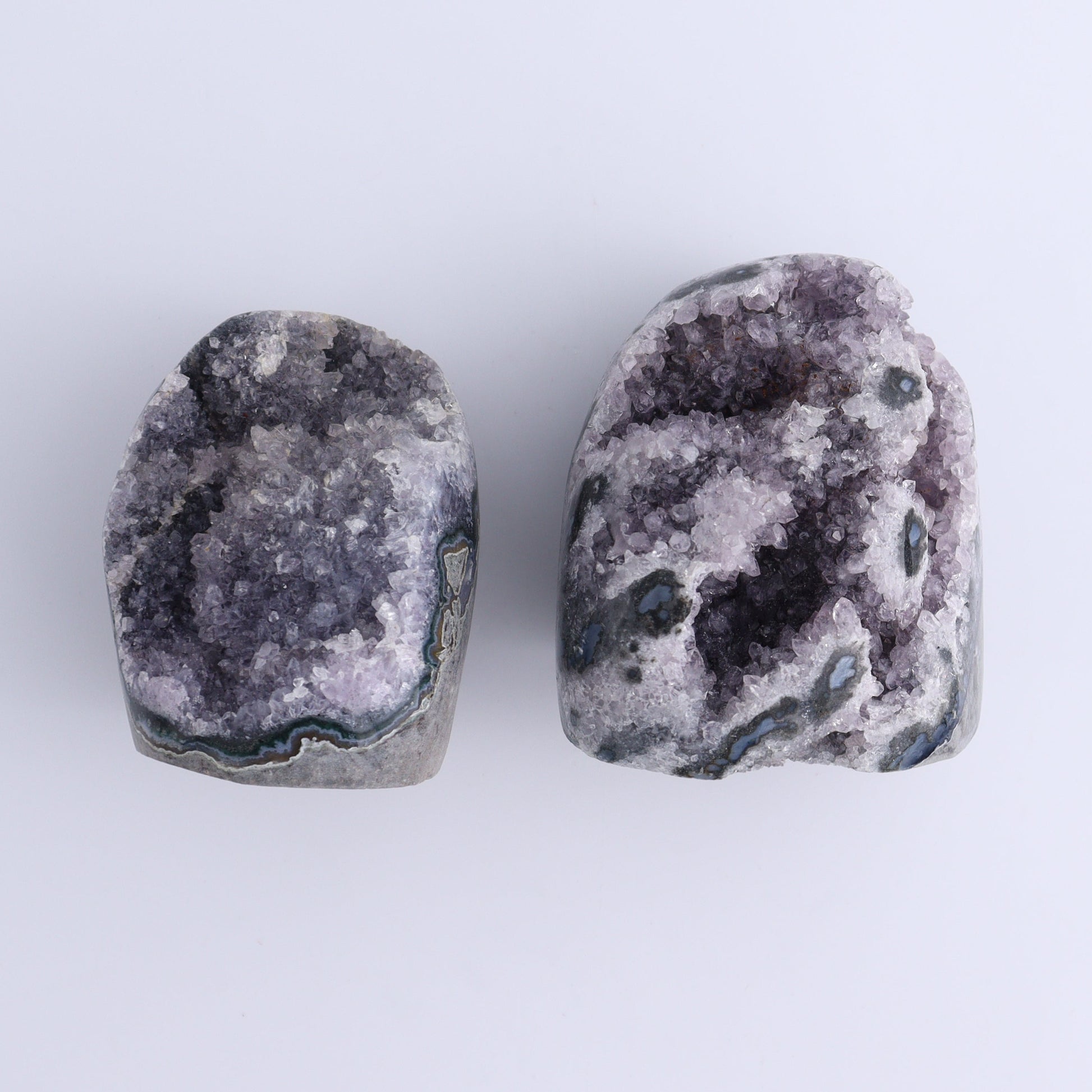 Uruguay Amethyst Cut Base Set of 6 - Expert Wholesale and Supplier of Wholesale Crystals & Bulk Gemstones, ["Amethyst","Cut Base","Uruguay"]