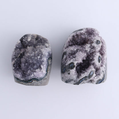 Uruguay Amethyst Cut Base Set of 6 - Expert Wholesale and Supplier of Wholesale Crystals & Bulk Gemstones, ["Amethyst","Cut Base","Uruguay"]