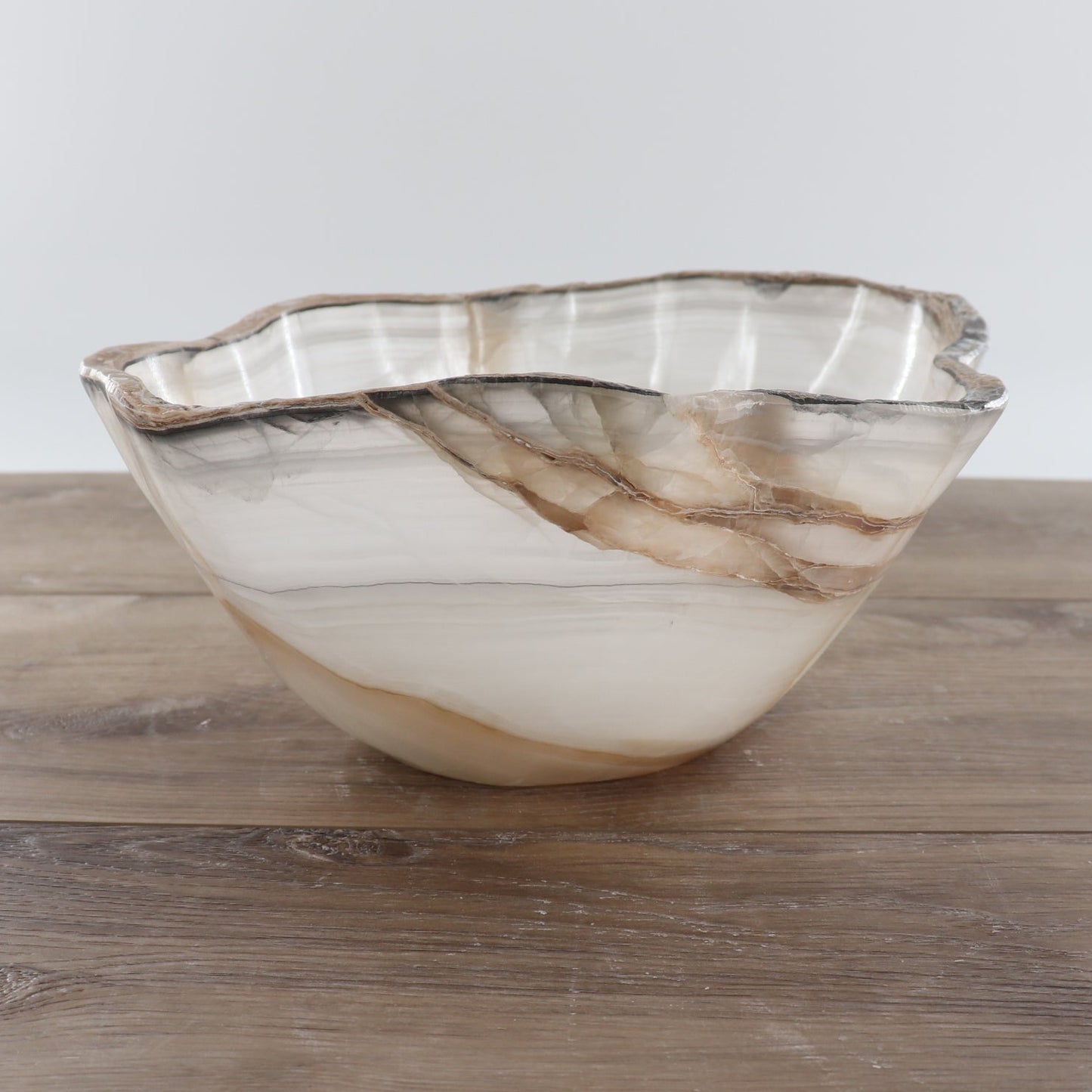Mexican Onyx/Calcite Bowl 12"