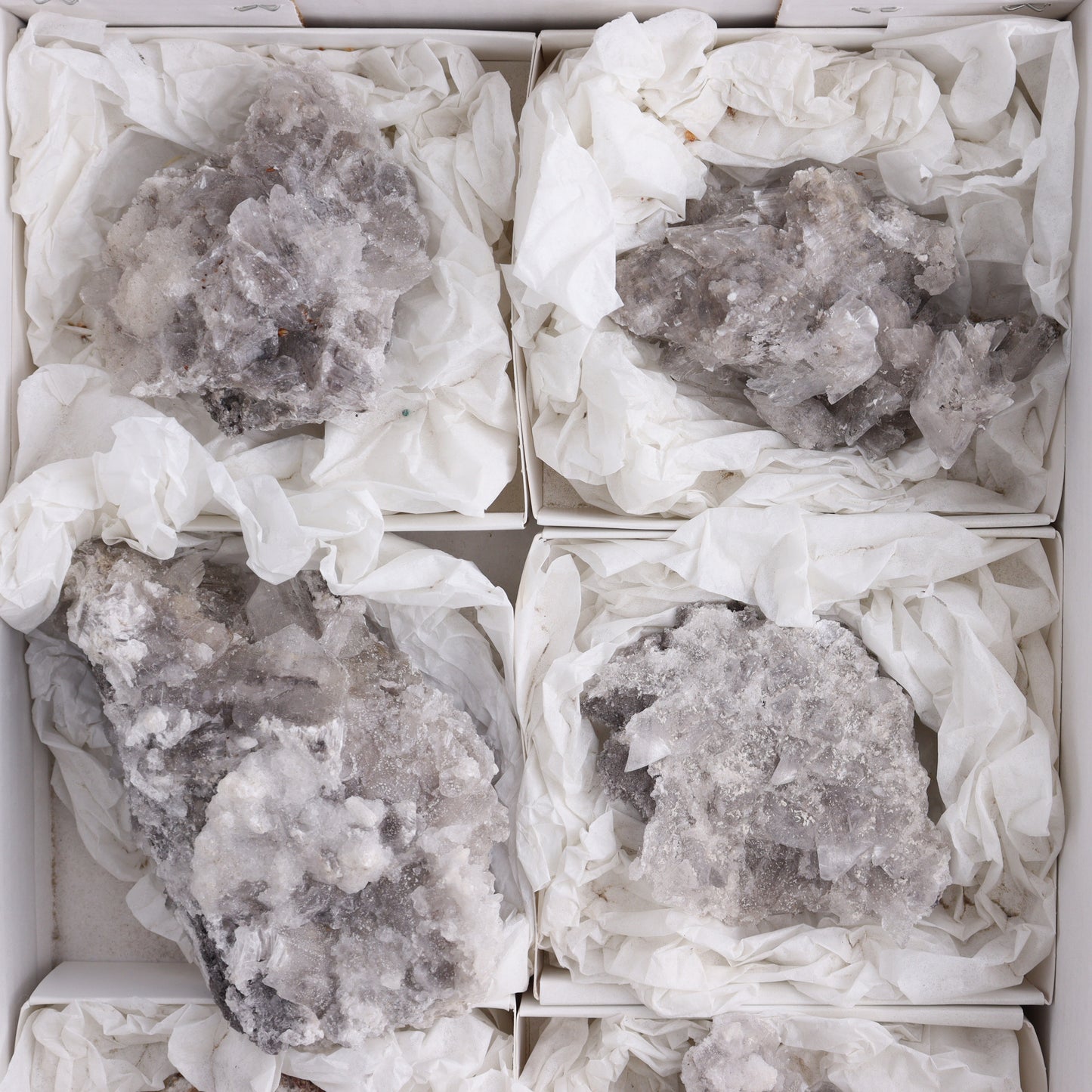 Selenite Clusters from Mexico Set of 6 - Expert Wholesale and Supplier of Wholesale Crystals & Bulk Gemstones, ["close_70","Clusters","Mexico","selenite"]