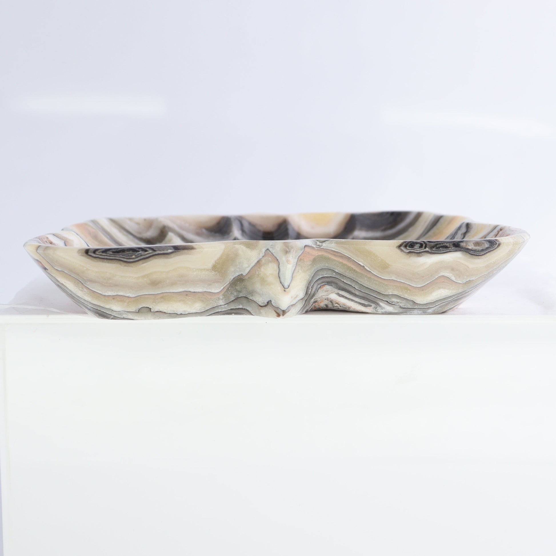 Zebra Onyx Butterfly Bowls Set of 6 - Expert Wholesale and Supplier of Wholesale Crystals & Bulk Gemstones, ["Bowls","Mexico","onyx"]