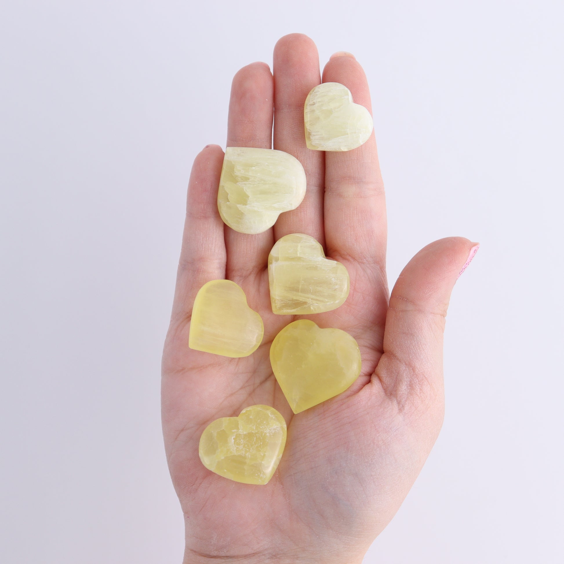 One Lemon Calcite Little Heart - Expert Wholesale and Supplier of Wholesale Crystals & Bulk Gemstones, ["Calcite","Hearts","Lemon Calcite","Pakistan"]