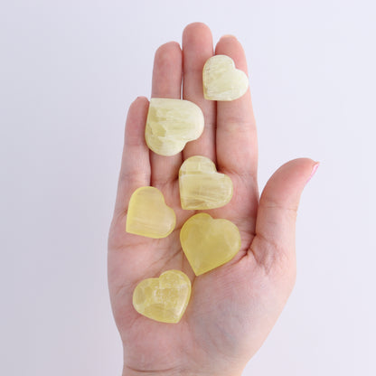 One Lemon Calcite Little Heart - Expert Wholesale and Supplier of Wholesale Crystals & Bulk Gemstones, ["Calcite","Hearts","Lemon Calcite","Pakistan"]