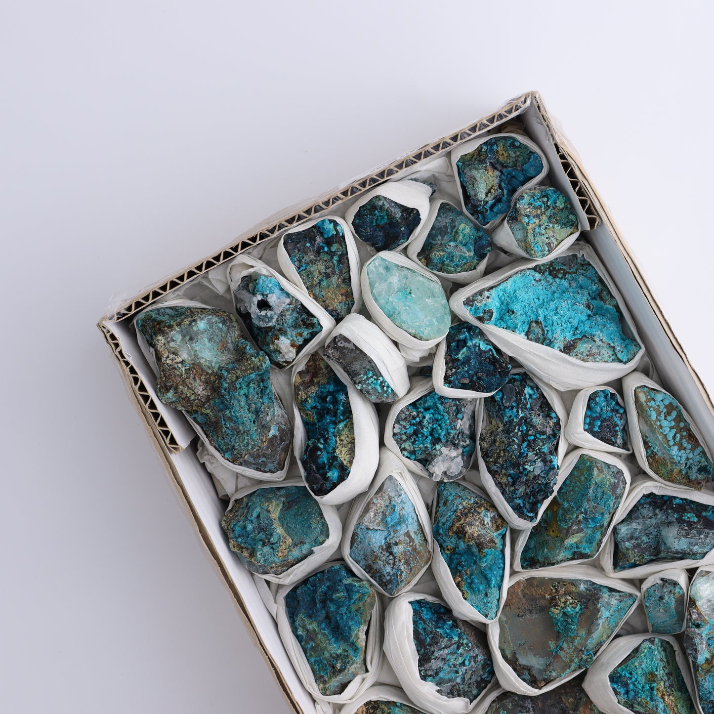 Chrysocolla with Quartz Roughs Flat - Expert Wholesale and Supplier of Wholesale Crystals & Bulk Gemstones, ["Chrysocolla","Flats","Freeforms","Peru","Rough"]