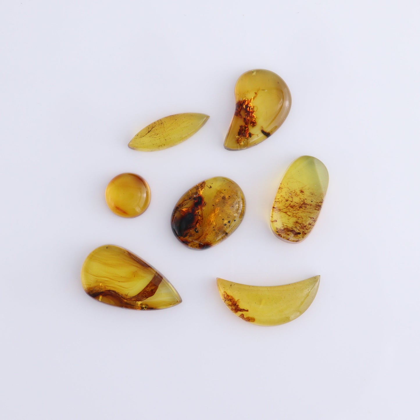 Amber Cabs Set of 12 - Expert Wholesale and Supplier of Wholesale Crystals & Bulk Gemstones, ["Amber","Cabs"]