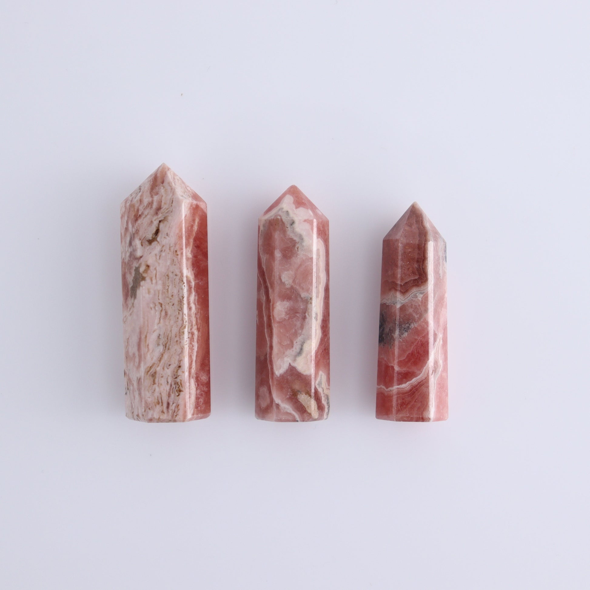 Rhodochrosite Towers Set of 5 - Expert Wholesale and Supplier of Wholesale Crystals & Bulk Gemstones, ["Argentina","Rhodochrosite","Towers"]