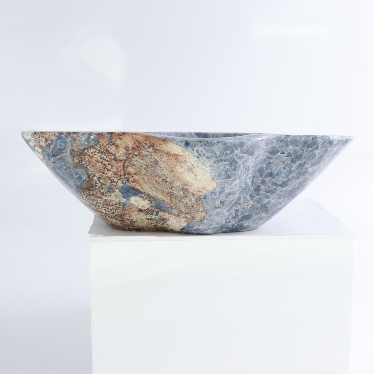Blue Calcite Bowl 9"