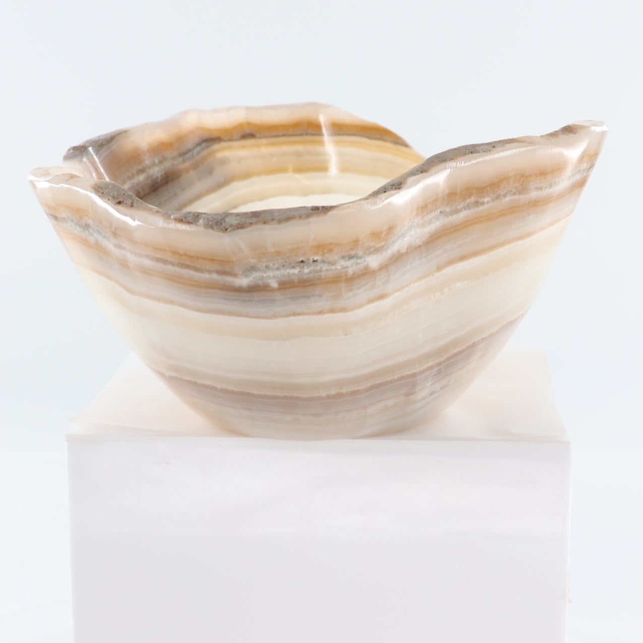 Mexican Onyx/Calcite Bowl 12"