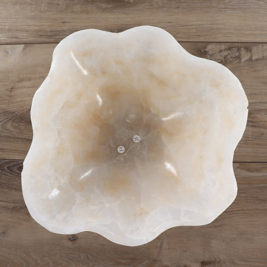 Mexican Onyx/Calcite Bowl 14" - Expert Wholesale and Supplier of Wholesale Crystals & Bulk Gemstones, ["Bowls","Calcite","Mexico","onyx"]