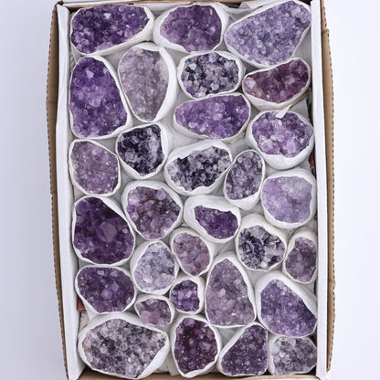 One Uruguay Amethyst Clusters Flat - Expert Wholesale and Supplier of Wholesale Crystals & Bulk Gemstones, ["Amethyst","flat","Flats","Uruguay"]