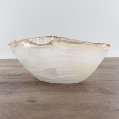 Mexican Onyx/Calcite Bowl 12"