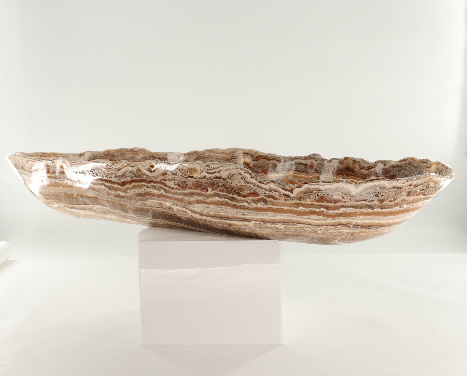 Onyx Canoe Bowl - Expert Wholesale and Supplier of Wholesale Crystals & Bulk Gemstones, ["Bowls","canoe","Mexico","onyx"]