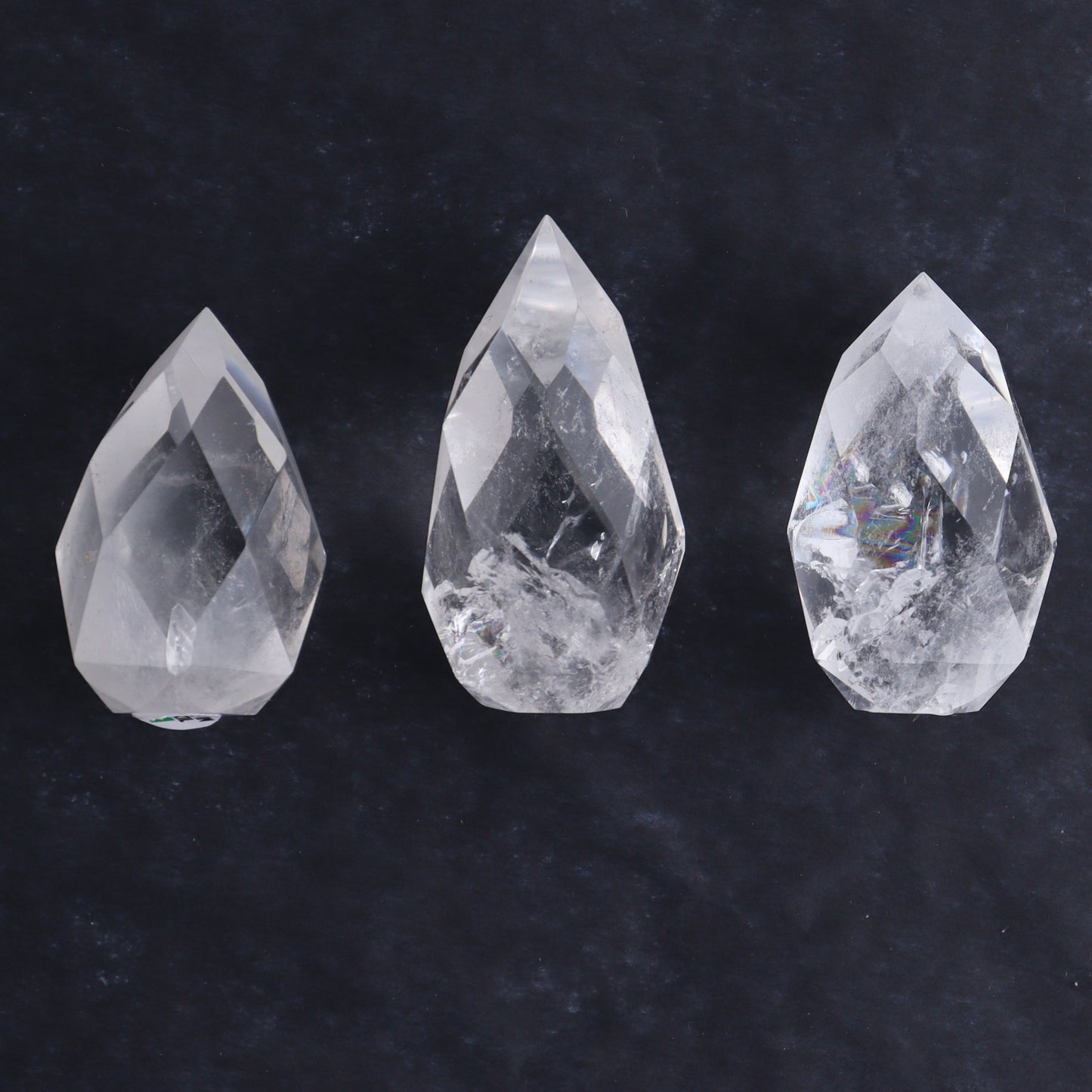 Imperfect Clear Quartz Face Polished Set of 6 - Expert Wholesale and Supplier of Wholesale Crystals & Bulk Gemstones, ["Brazil","Clear Quartz","Face Polished","Quartz"]
