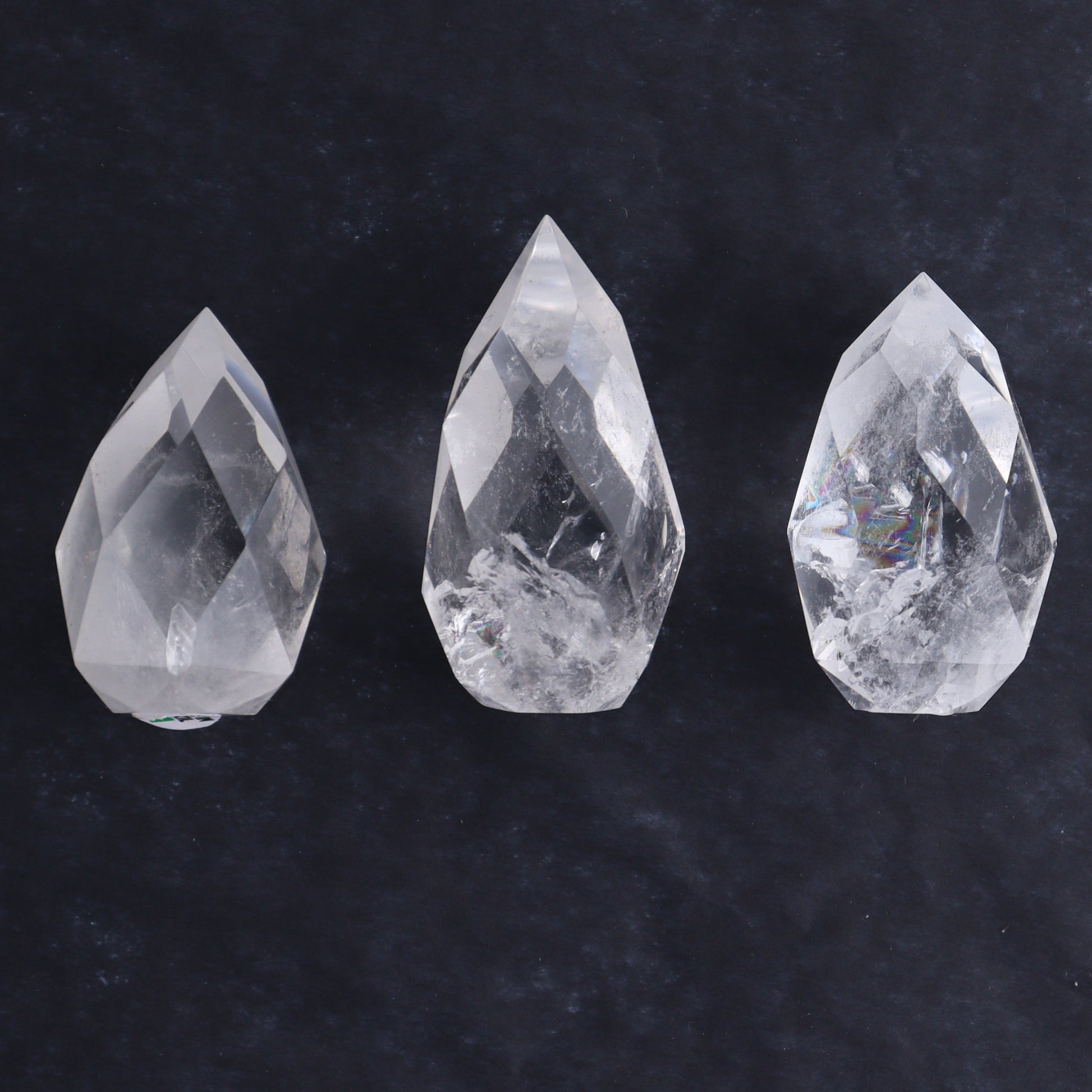 Imperfect Clear Quartz Face Polished Set of 6 - Expert Wholesale and Supplier of Wholesale Crystals & Bulk Gemstones, ["Brazil","Clear Quartz","Face Polished","Quartz"]