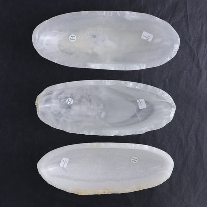 One Mexican Onyx/Calcite White Small Canoe Bowl | Mi Esperanza Minerals | Supplier of Crystals and Onyx