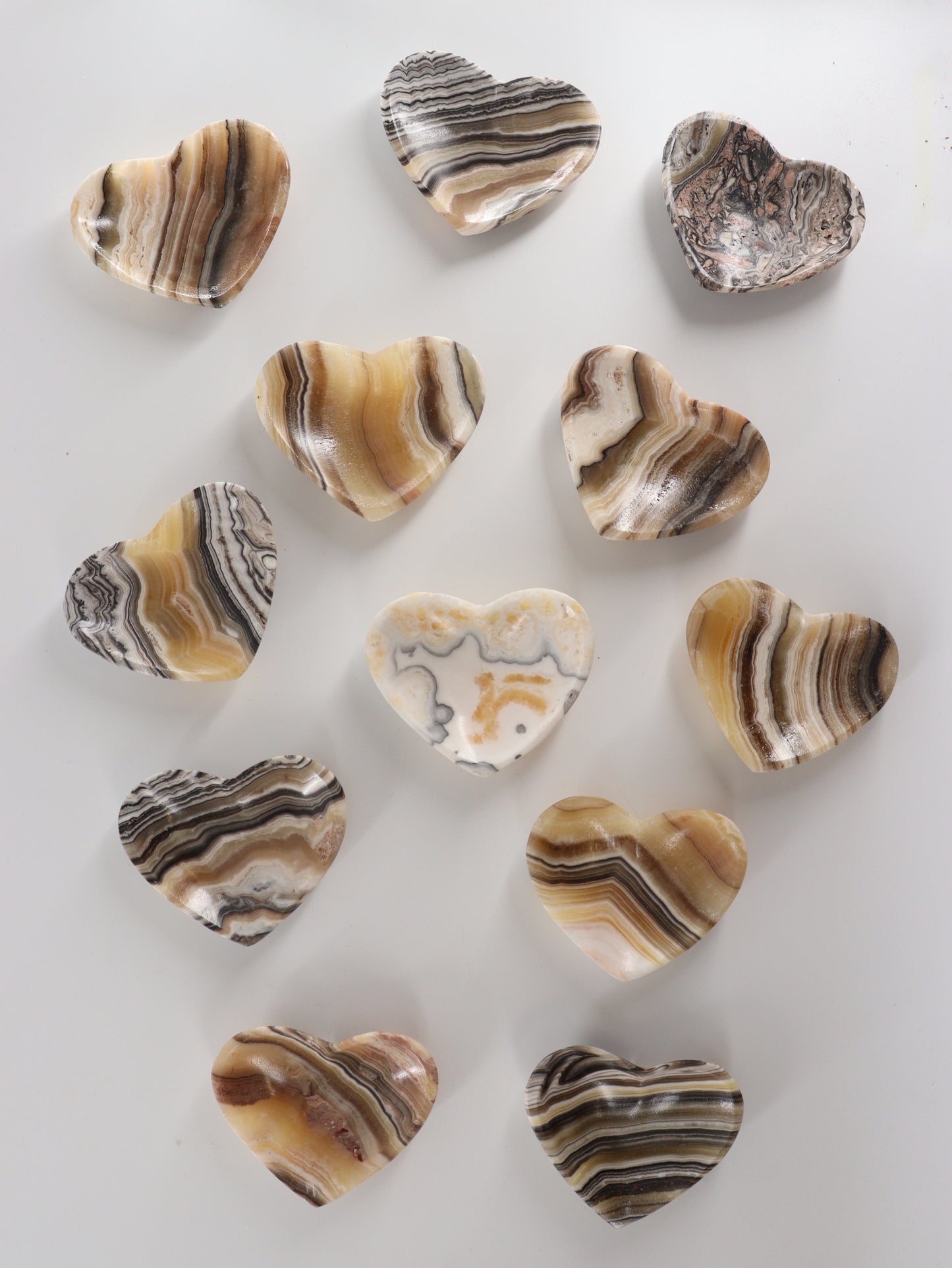 Zebra Onyx Heart Dishes - Expert Wholesale and Supplier of Wholesale Crystals & Bulk Gemstones, []
