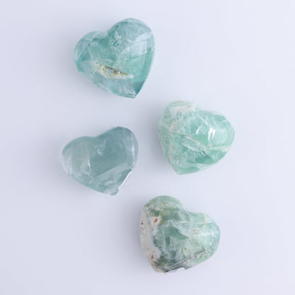 Fluorite Hearts Set of 7 - Expert Wholesale and Supplier of Wholesale Crystals & Bulk Gemstones, ["Fluorite","Hearts","Mexico"]