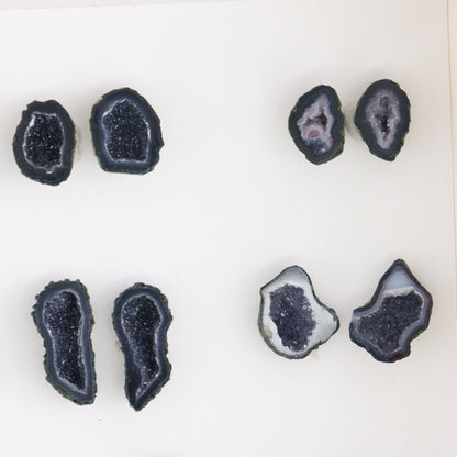 Tabasco Geodes 9 Pairs - Expert Wholesale and Supplier of Wholesale Crystals & Bulk Gemstones, ["Geodes","Tabasco Geode"]