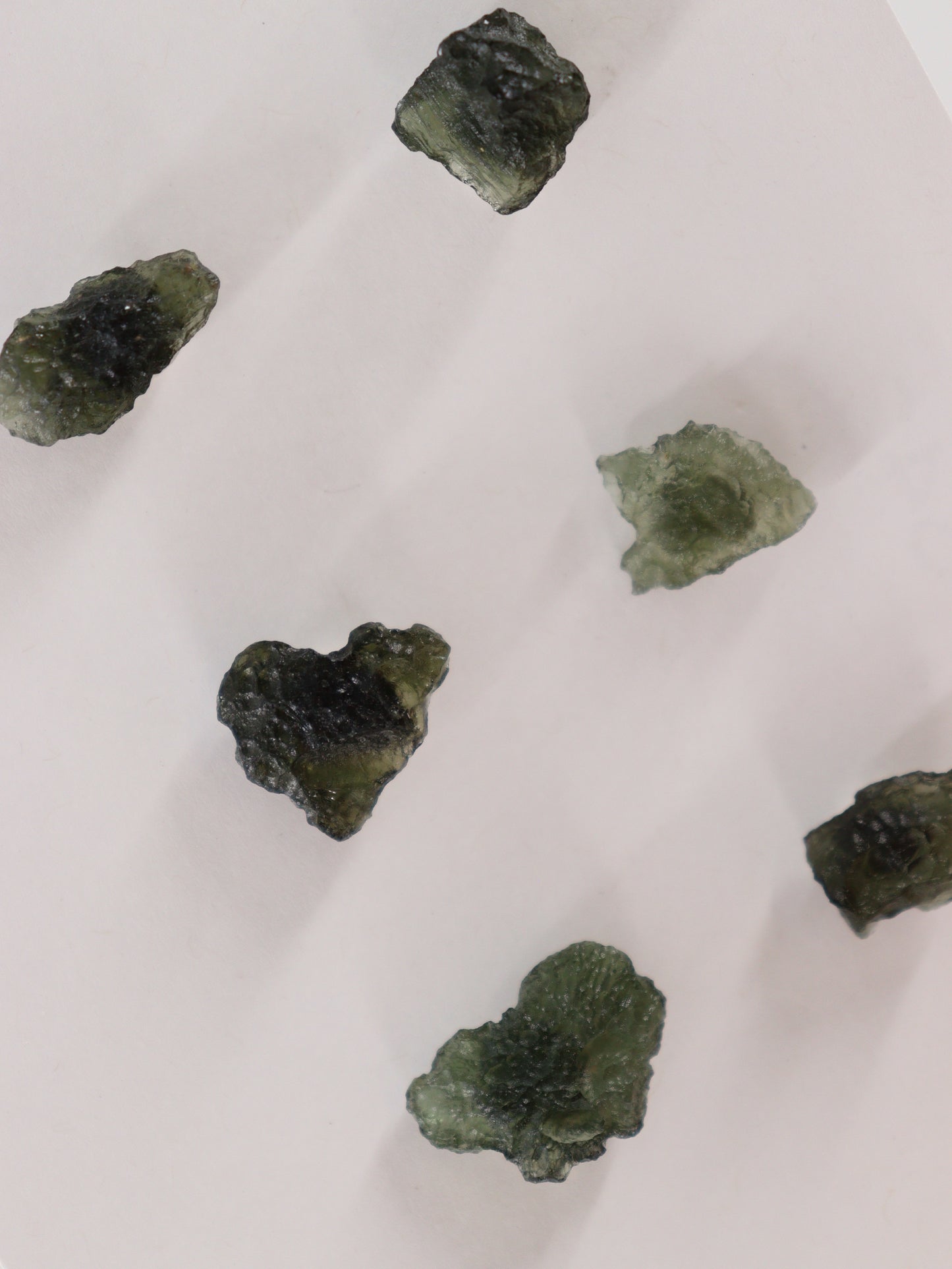 Rough Moldavite Set of 6 - Expert Wholesale and Supplier of Wholesale Crystals & Bulk Gemstones, ["Moldavite","Rough"]