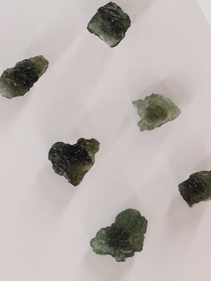 Rough Moldavite Set of 6 - Expert Wholesale and Supplier of Wholesale Crystals & Bulk Gemstones, ["Moldavite","Rough"]