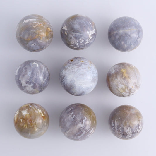 Agate Spheres Set of 9 - Expert Wholesale and Supplier of Wholesale Crystals & Bulk Gemstones, ["Agate","Madagascar","Spheres"]