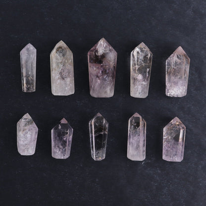 Powellite Amethyst UV Reactive Towers Set of 10