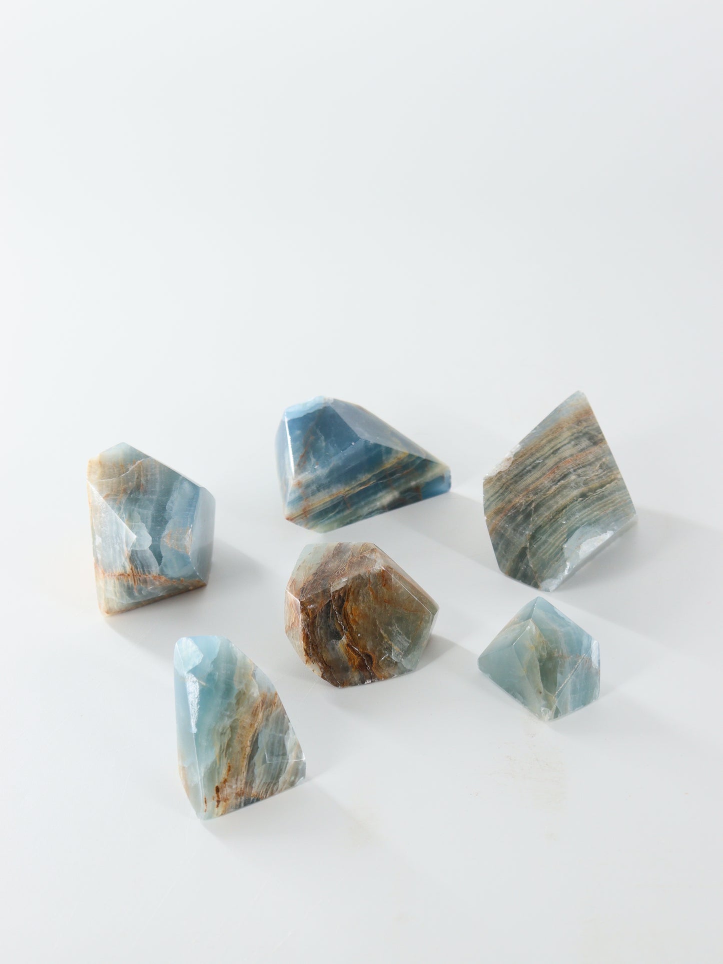 Blue Onyx Freeforms Set of 6 - Expert Wholesale and Supplier of Wholesale Crystals & Bulk Gemstones, []