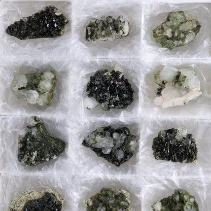 Epidote Set of 15 - Expert Wholesale and Supplier of Wholesale Crystals & Bulk Gemstones, ["epidote","flat","Flats"]