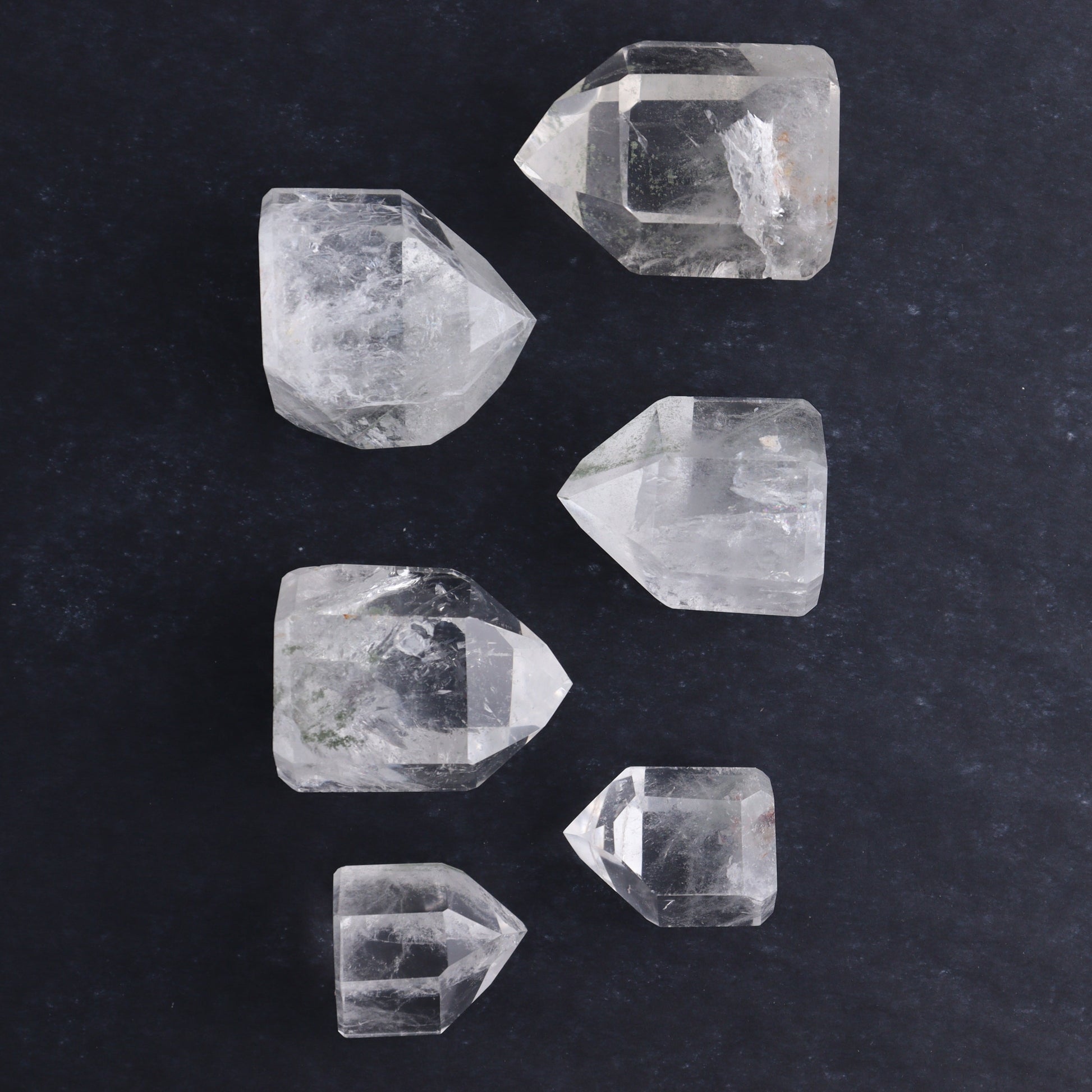 Garden Quartz Towers Set of 9 - Expert Wholesale and Supplier of Wholesale Crystals & Bulk Gemstones, ["Garden Quartz","Points","Quartz","Towers"]