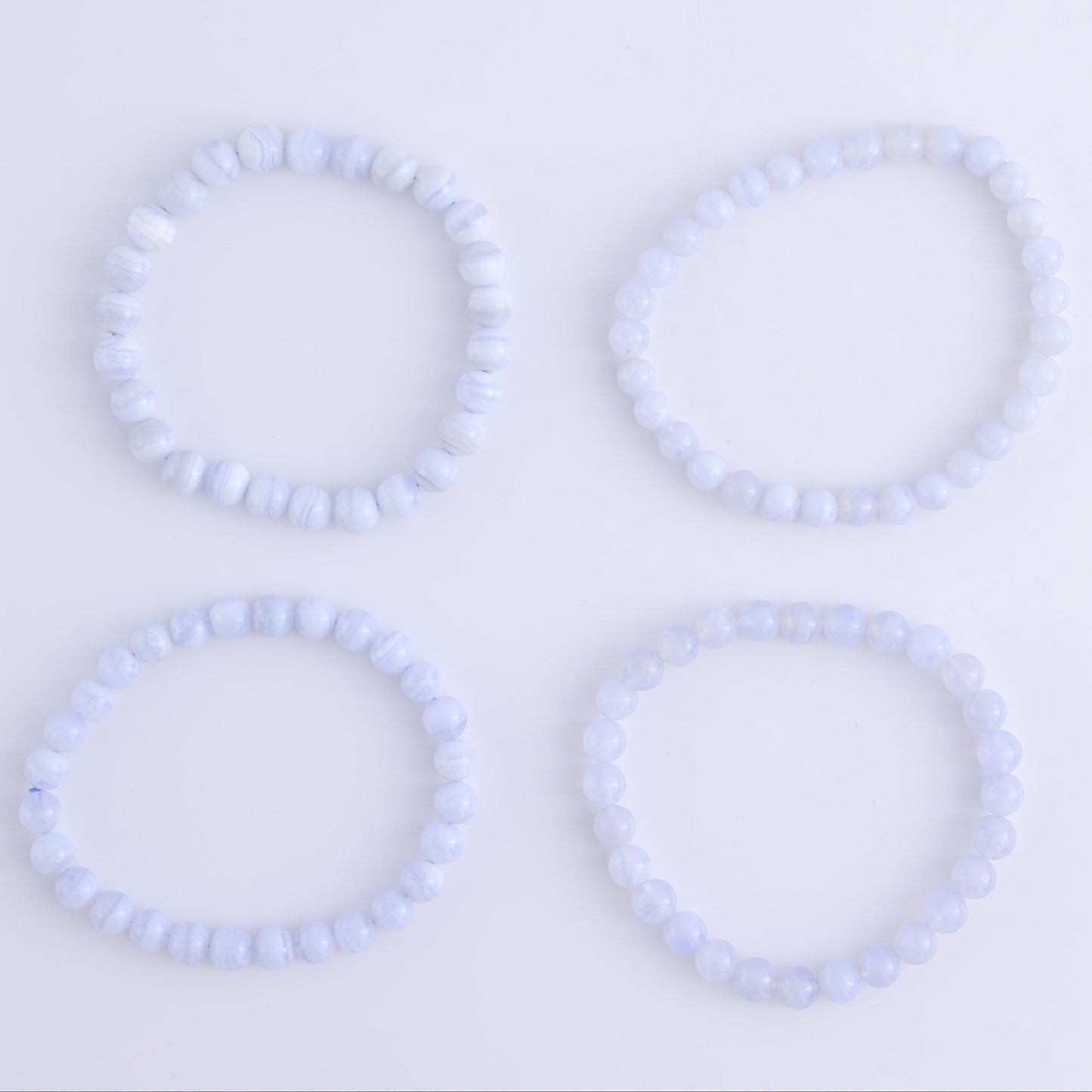 One Blue Lace Agate Bracelet - Expert Wholesale and Supplier of Wholesale Crystals & Bulk Gemstones, ["Blue Lace Agate","Bracelet","bracelets"]