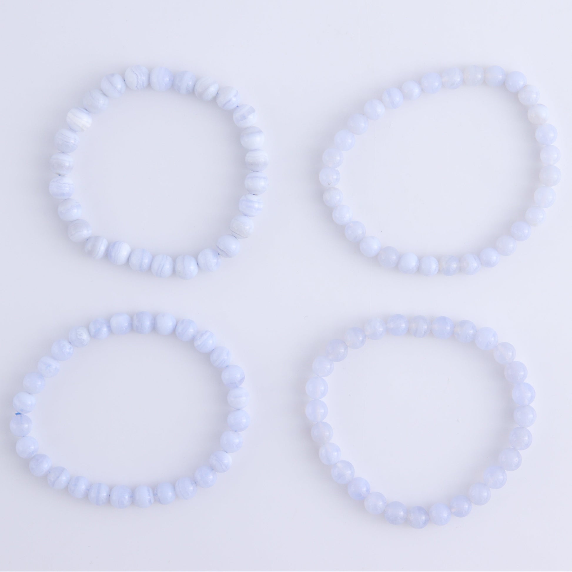 One Blue Lace Agate Bracelet - Expert Wholesale and Supplier of Wholesale Crystals & Bulk Gemstones, ["Blue Lace Agate","Bracelet","bracelets"]