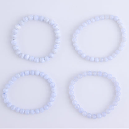 One Blue Lace Agate Bracelet - Expert Wholesale and Supplier of Wholesale Crystals & Bulk Gemstones, ["Blue Lace Agate","Bracelet","bracelets"]