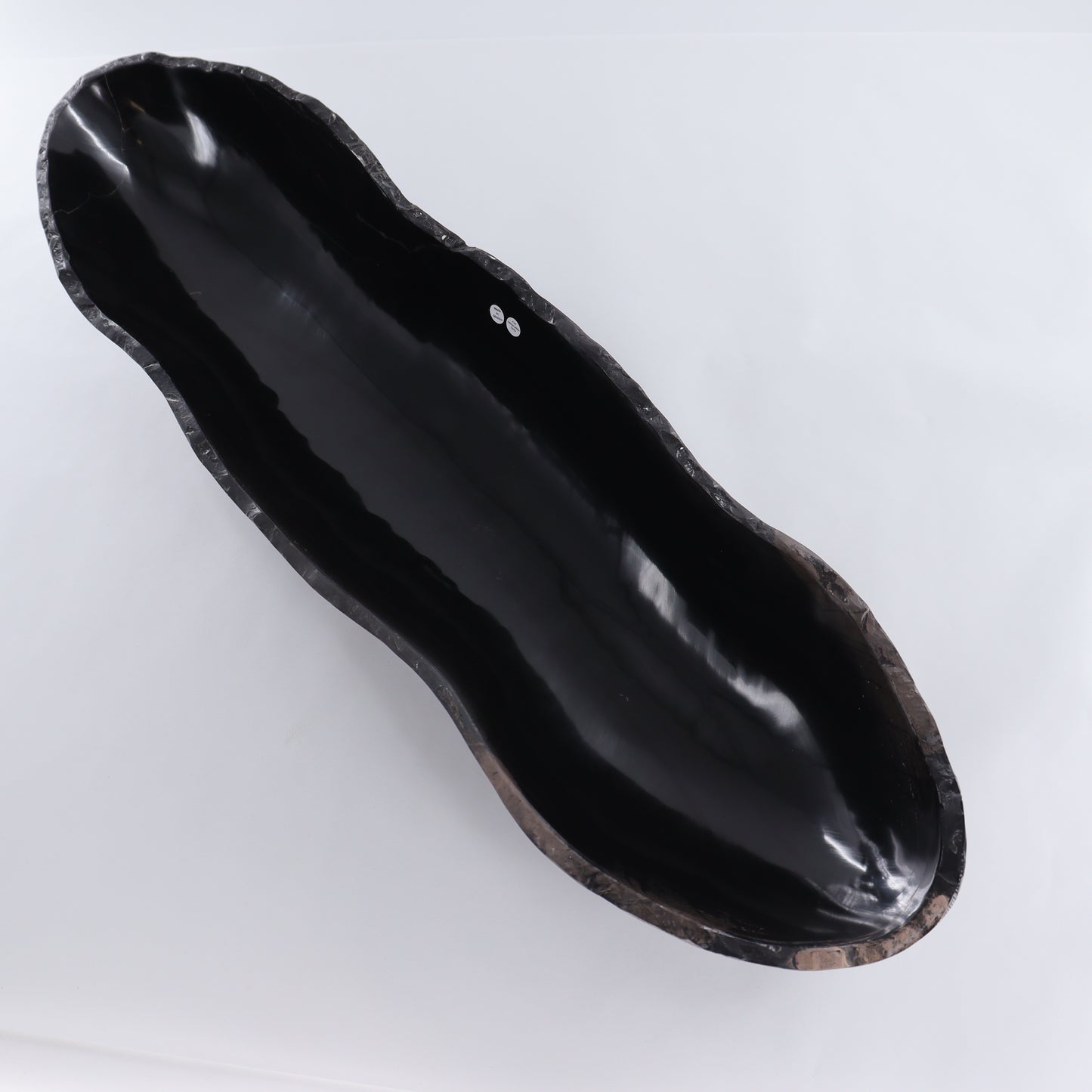 Black Marble Canoe Bowl - Expert Wholesale and Supplier of Wholesale Crystals & Bulk Gemstones, ["Black Marble","Bowls","canoe","Marble","Mexico"]