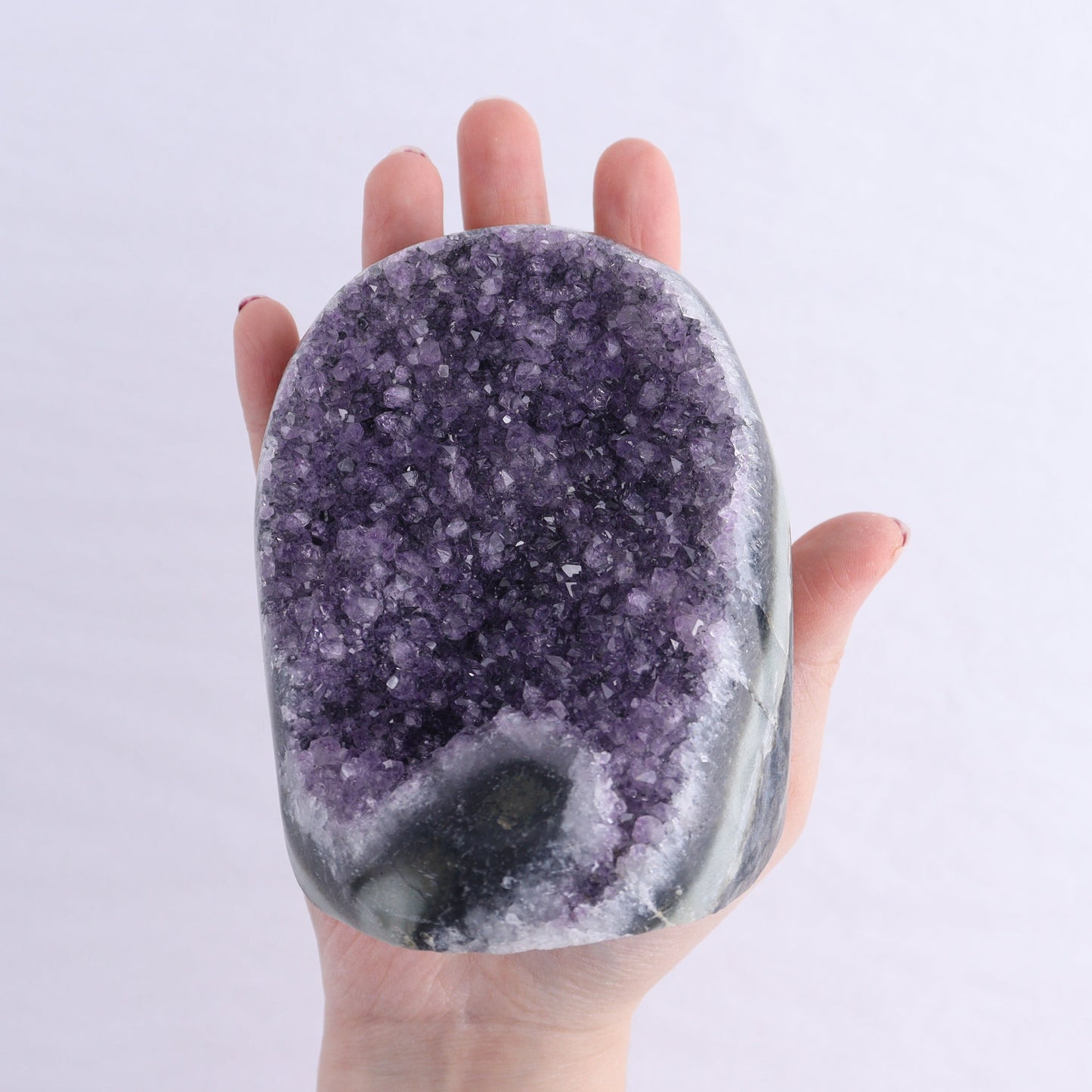 Uruguay Amethyst Cut Base Set of 7 - Expert Wholesale and Supplier of Wholesale Crystals & Bulk Gemstones, ["Amethyst","Cut Base","Uruguay"]