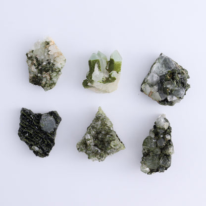 Epidote Set of 15 - Expert Wholesale and Supplier of Wholesale Crystals & Bulk Gemstones, ["epidote","flat","Flats"]