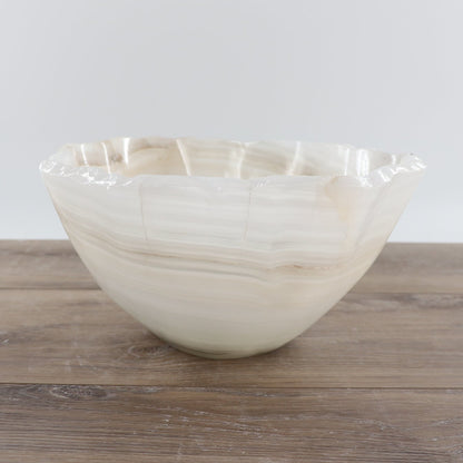 Mexican Onyx/Calcite Bowl 12"